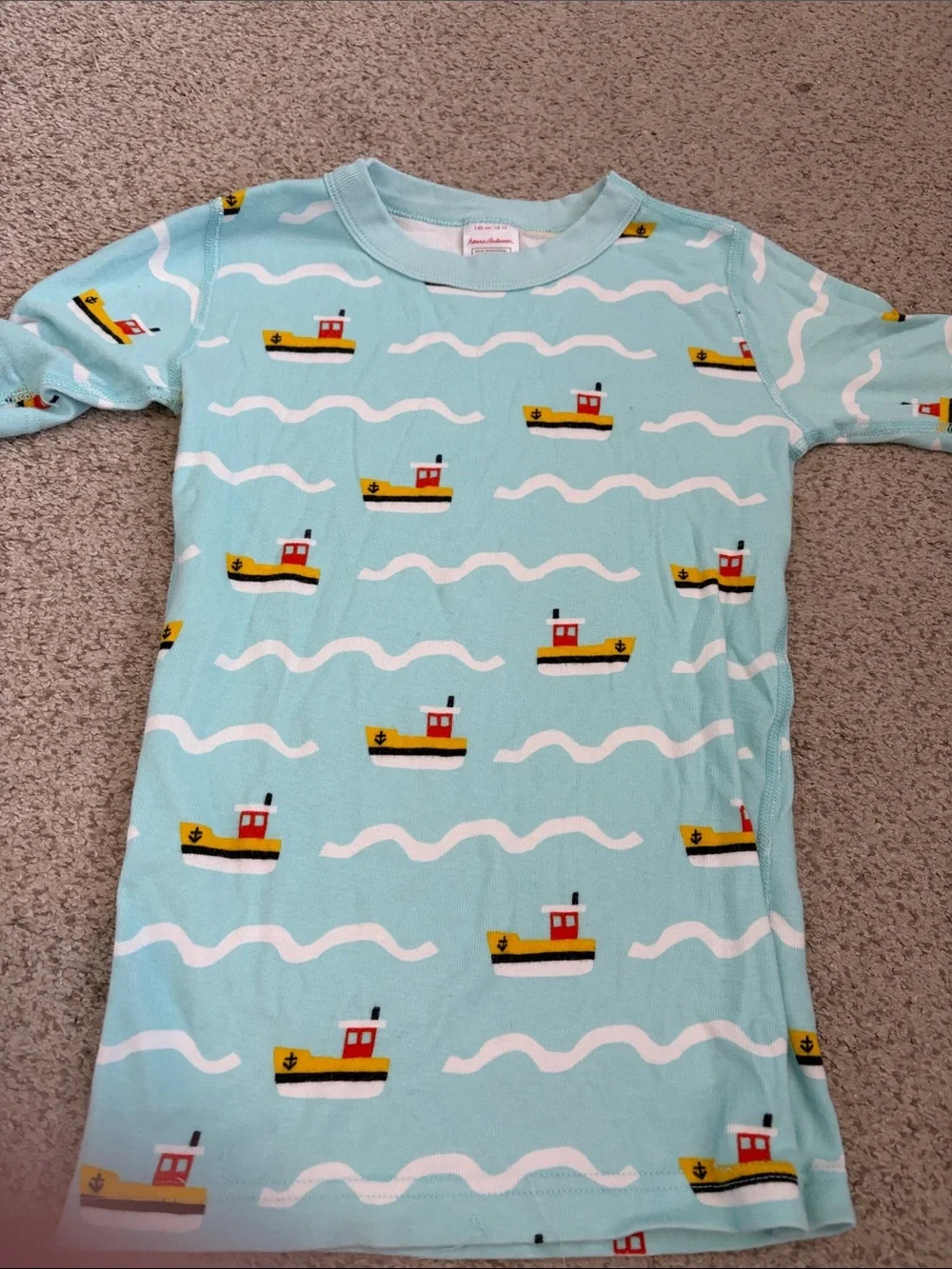 Hanna Andersson Boat PJ Set. 10